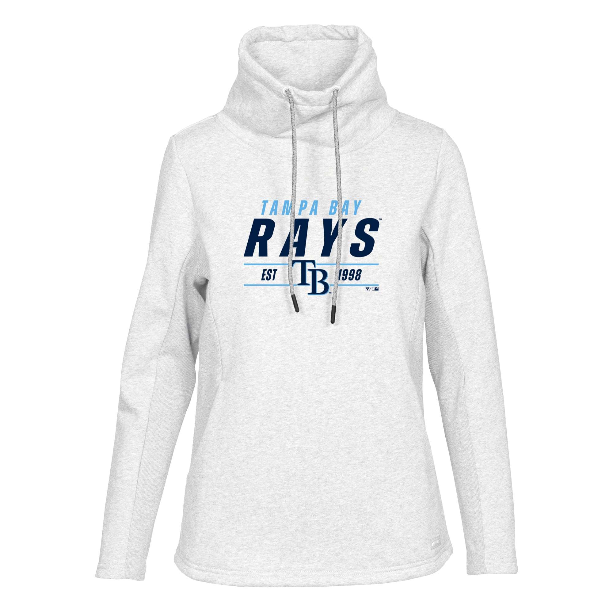 Women's Tampa Bay Rays  Levelwear White Verve Loop Pullover Sweatshirt