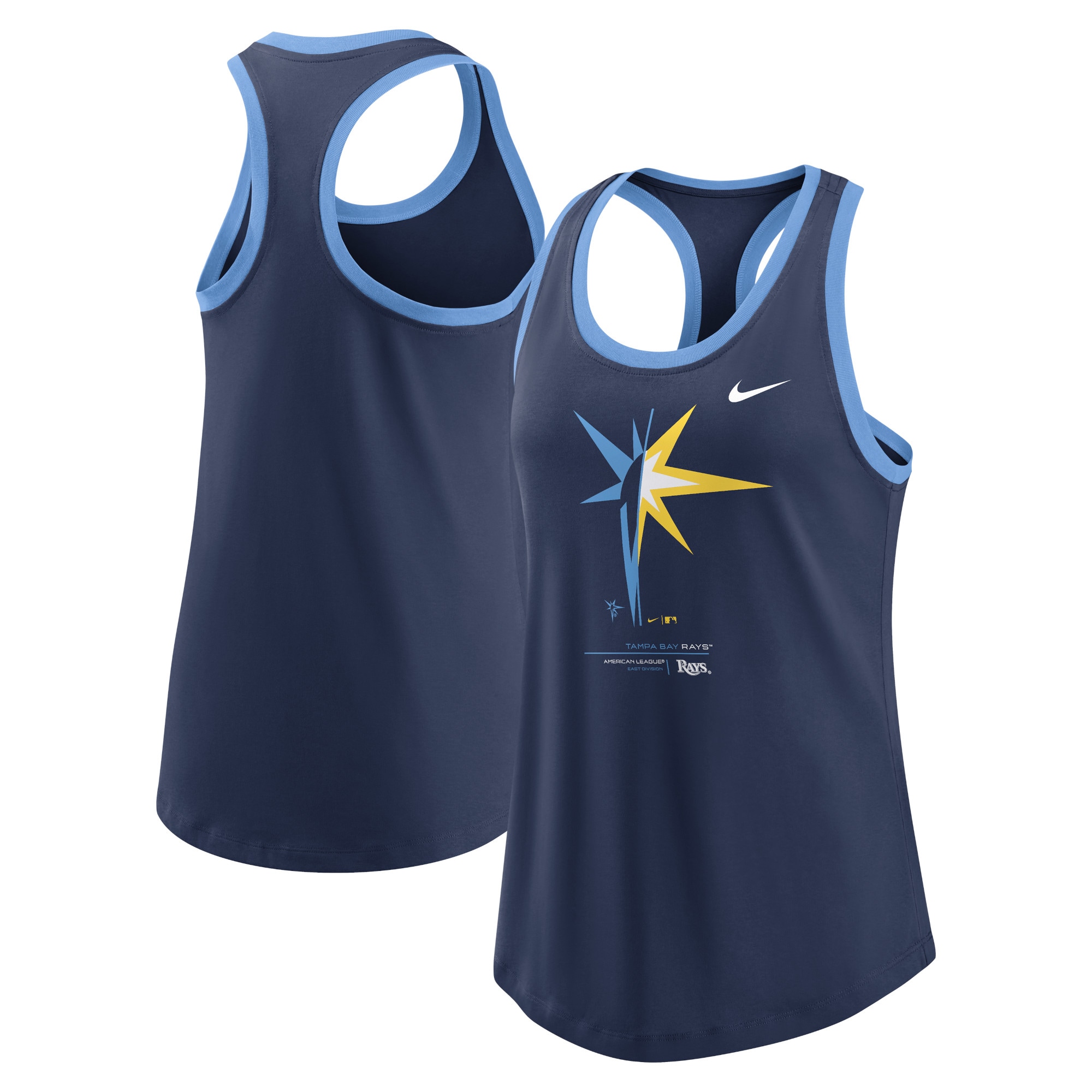 Women's Tampa Bay Rays Nike Navy Tech Tank Top