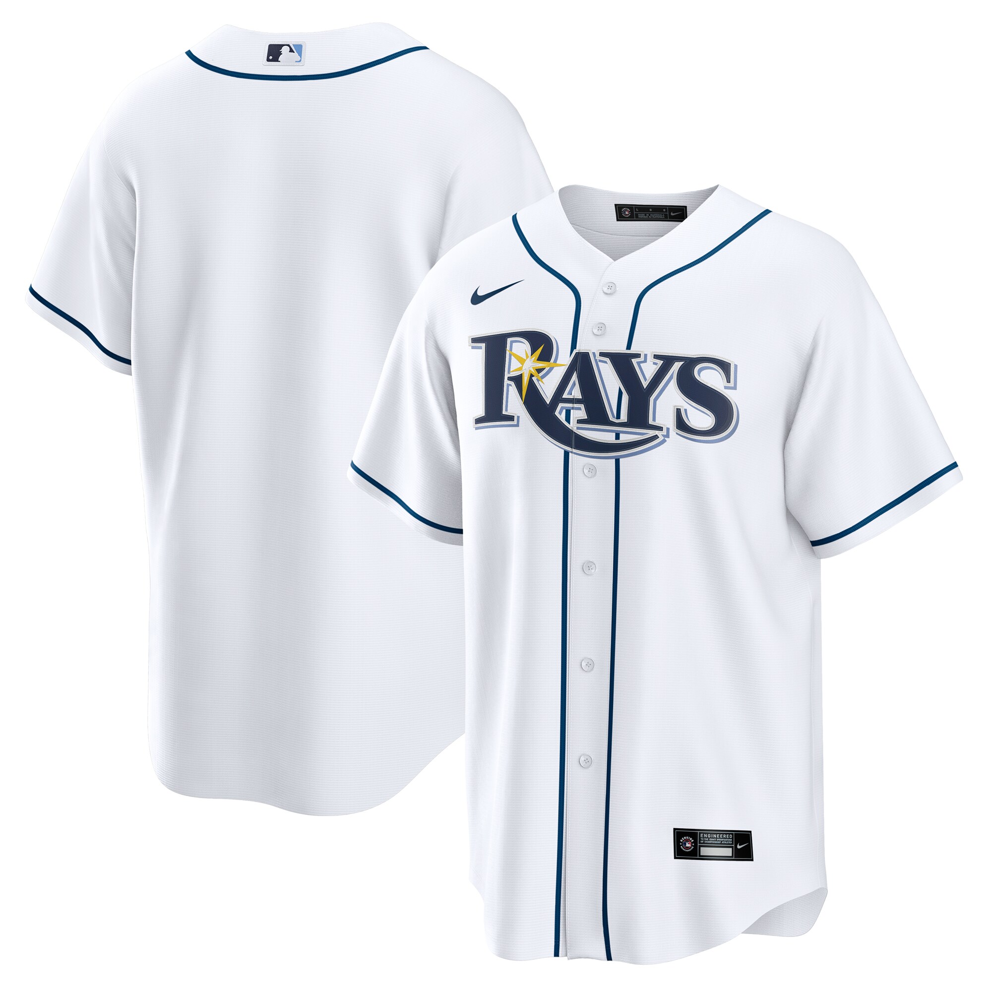 Youth Tampa Bay Rays Nike White Home Replica Jersey