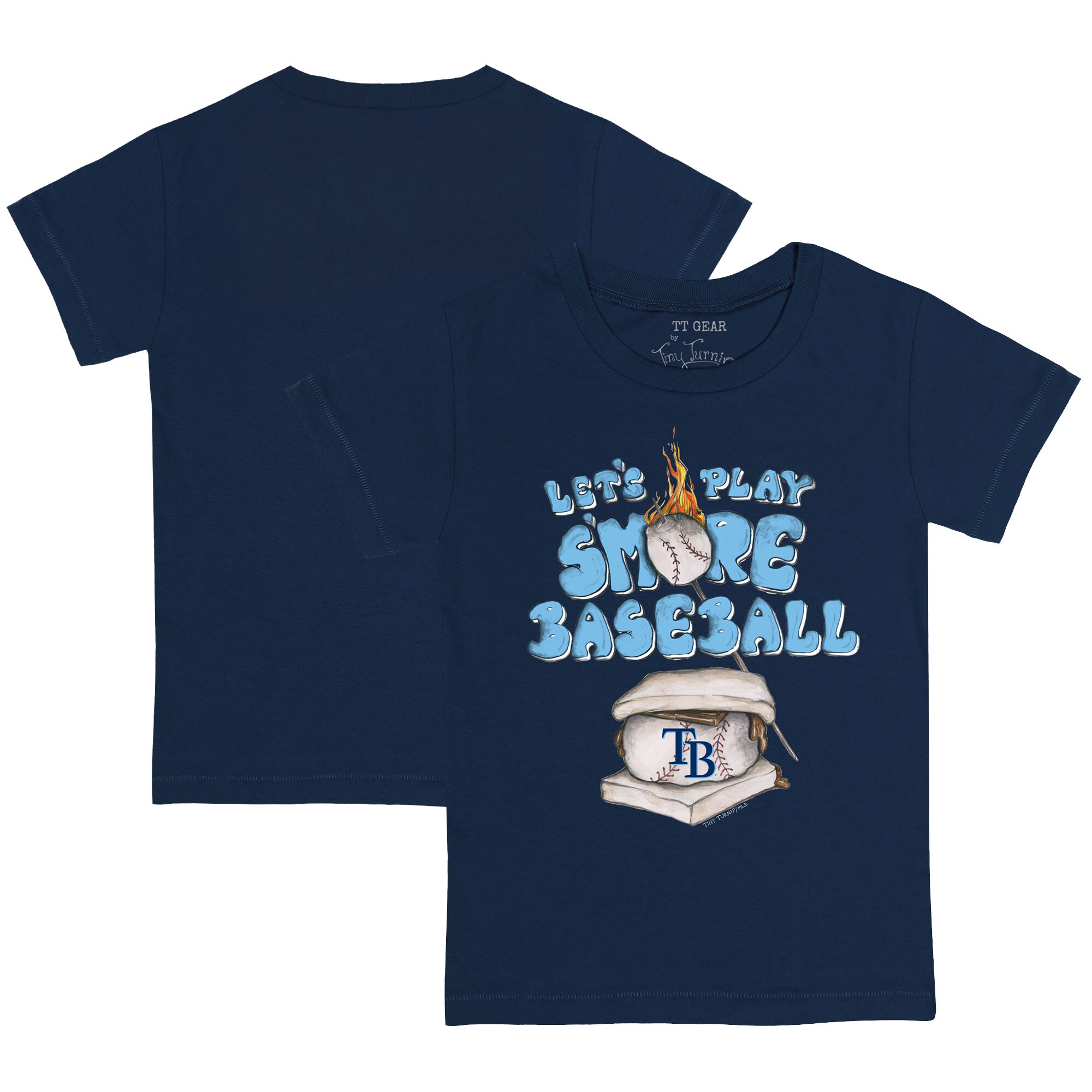 Youth Tampa Bay Rays Tiny Turnip Navy Smores T-Shirt