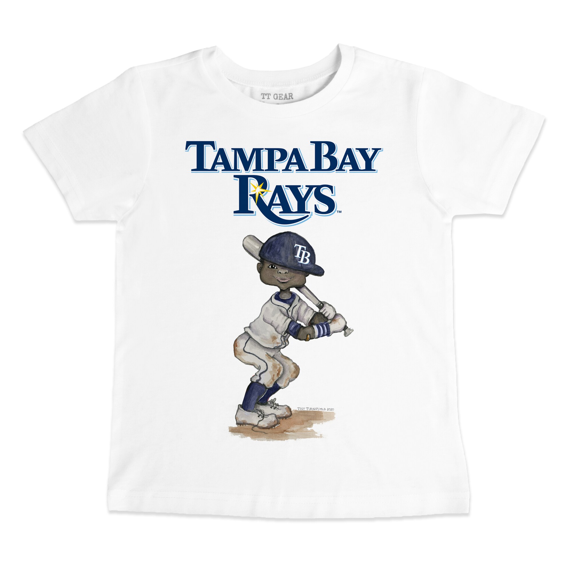 Youth Tampa Bay Rays Tiny Turnip White James T-Shirt