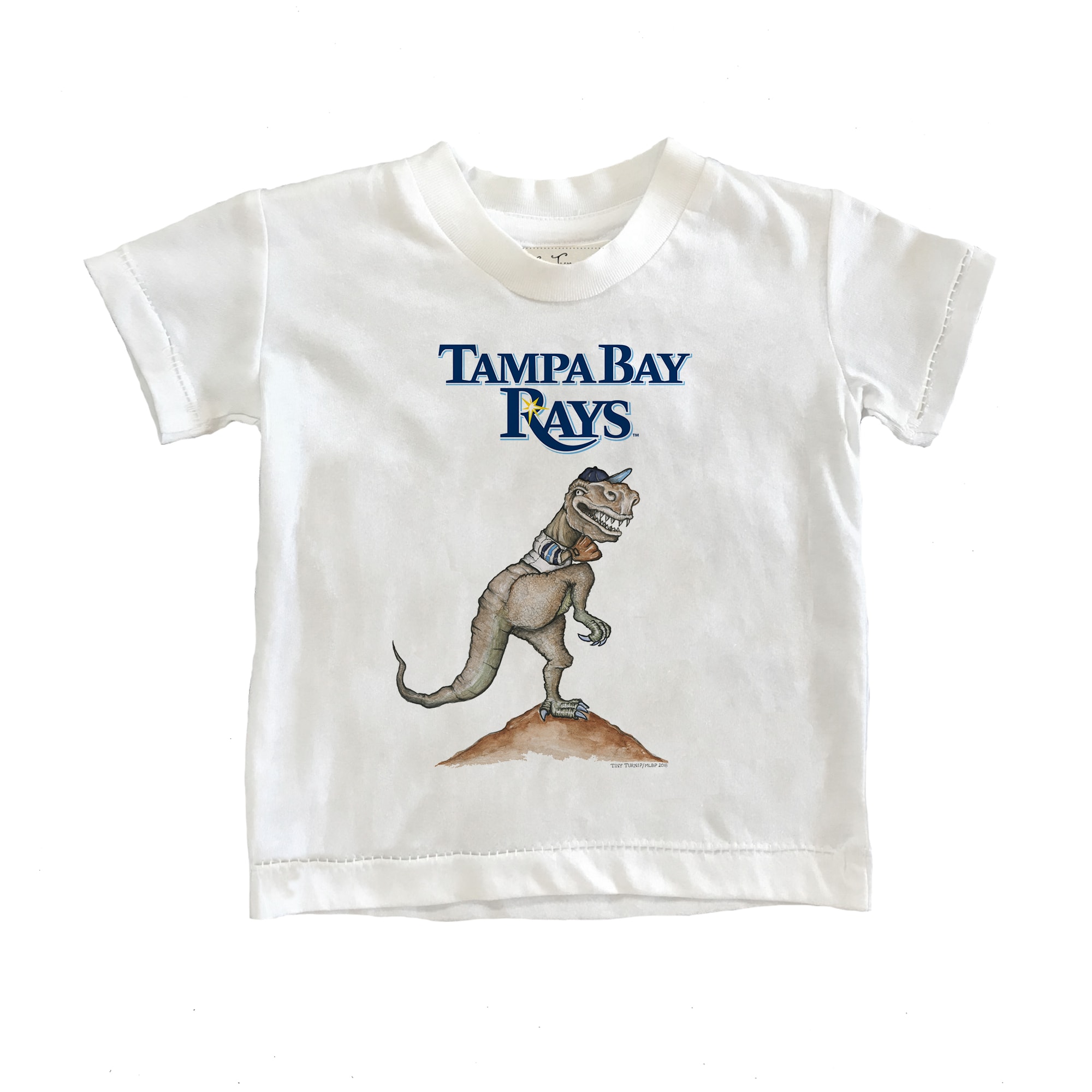 Youth Tampa Bay Rays Tiny Turnip White TT Rex T-Shirt
