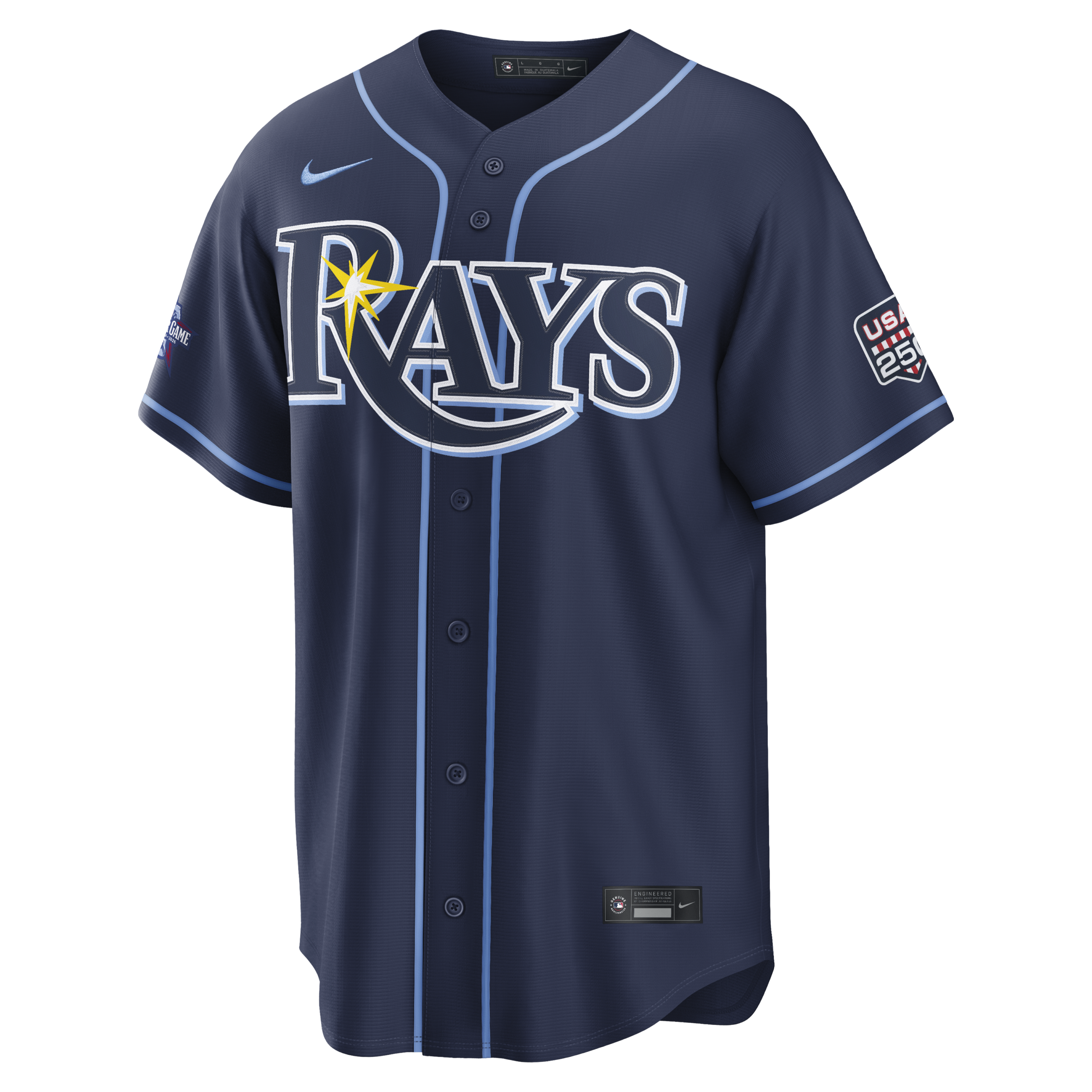 2026 All-Star Game Men's Tampa Bay Rays Junior Caminero Nike Navy Replica Jersey - Image 2