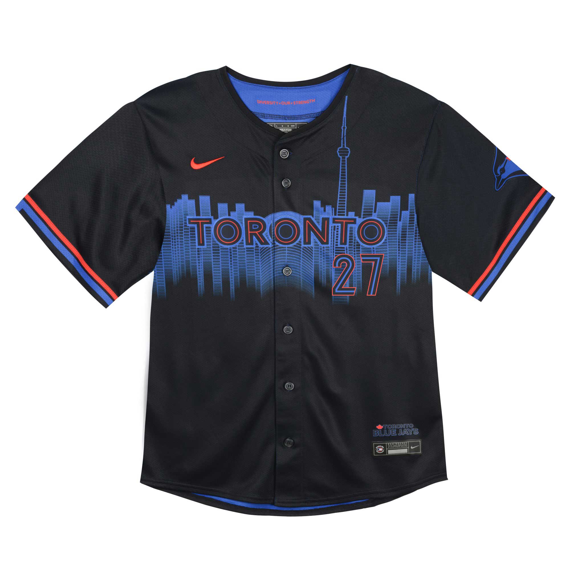 Infant Toronto Blue Jays Vladimir Guerrero Jr. Nike Navy 2024 City Connect Limited Player Jersey - Image 2