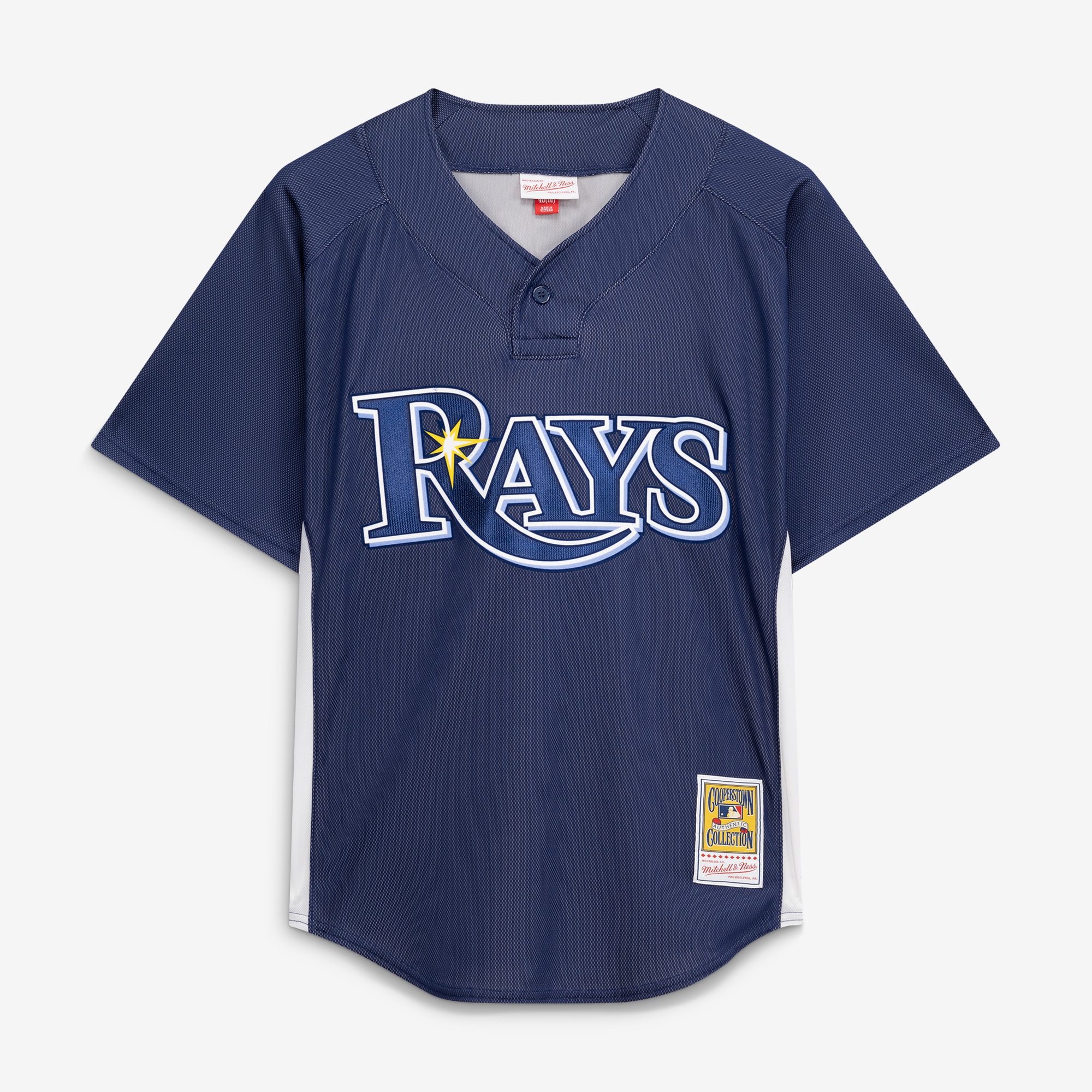 Men's Tampa Bay Rays Evan Longoria Mitchell & Ness Navy Authentic Batting Practice Jersey - Image 2