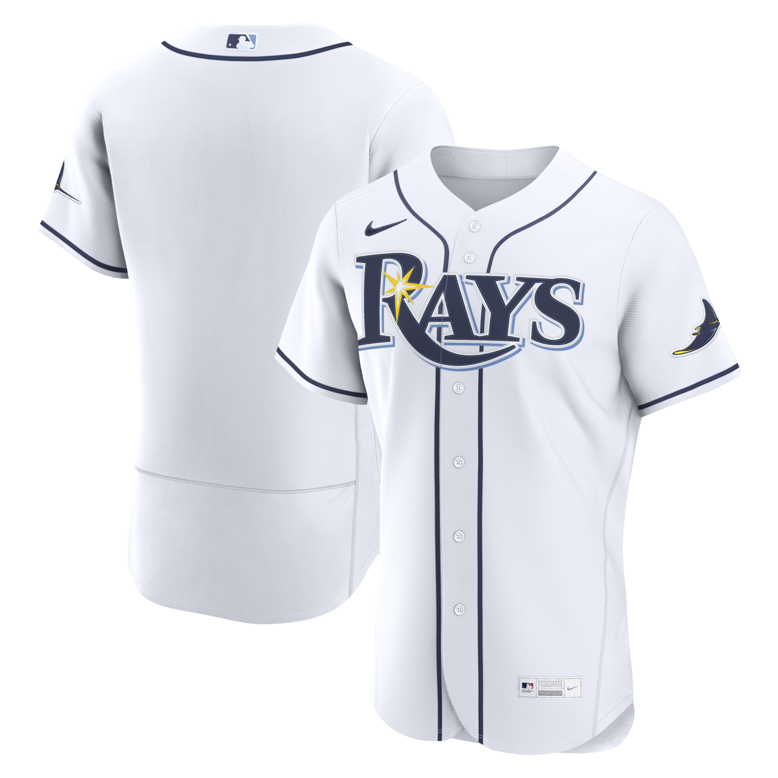 Men's Tampa Bay Rays Nike White Home Authentic Jersey