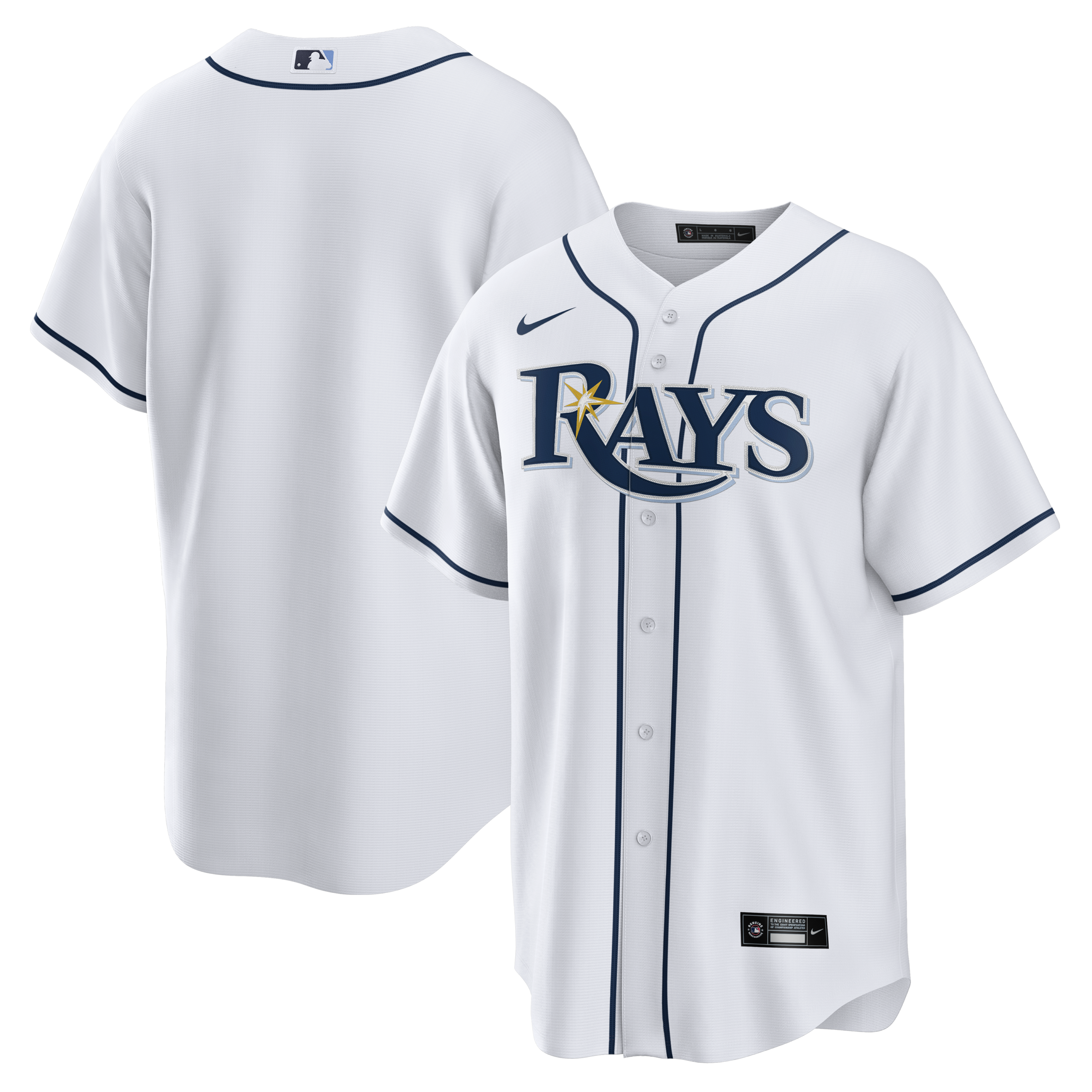 Men's Tampa Bay Rays Nike White Home Big & Tall Replica Jersey