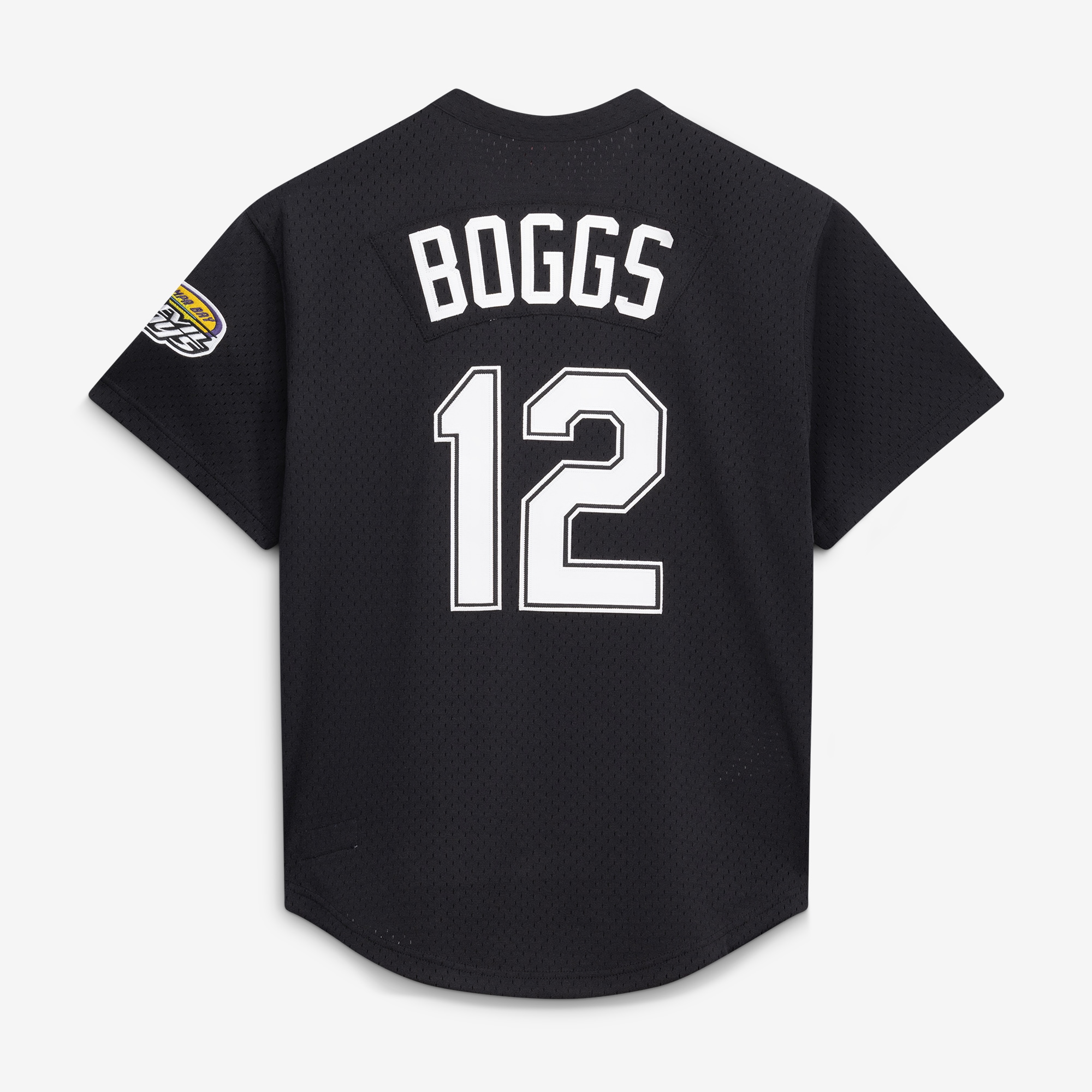 Men's Tampa Bay Rays Wade Boggs Mitchell & Ness Black Authentic Batting Practice Jersey - Image 3