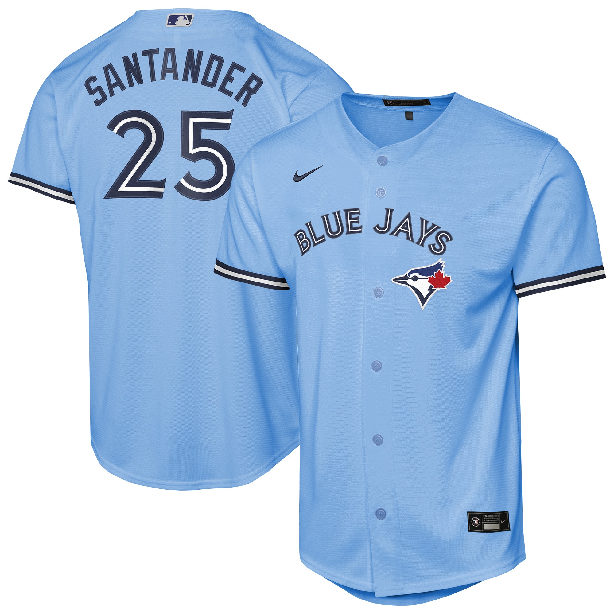 Youth Toronto Blue Jays Anthony Santander Nike Powder Blue Alternate Replica Jersey