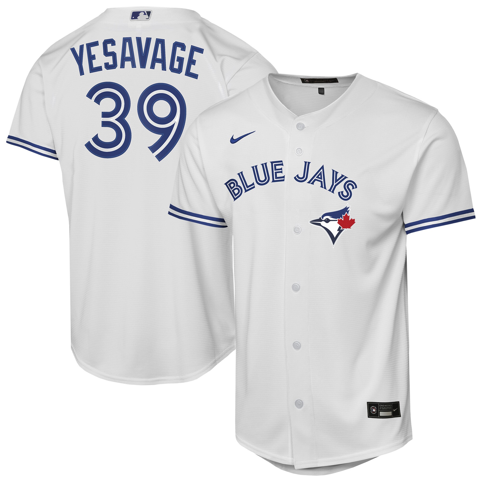 Youth Toronto Blue Jays Trey Yesavage Nike White Home Baseline Jersey