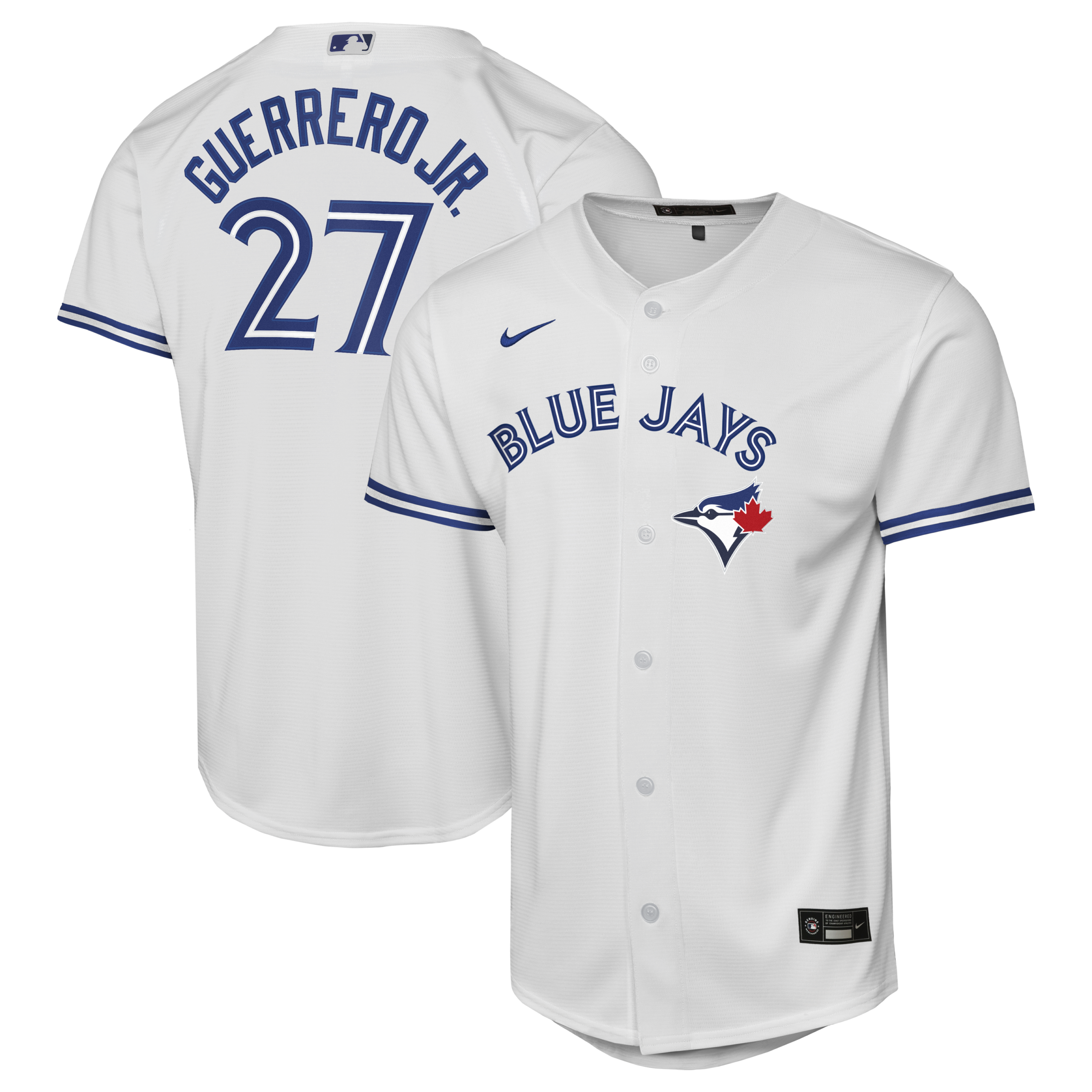 Youth Toronto Blue Jays Vladimir Guerrero Jr. Nike White Home Baseline Jersey
